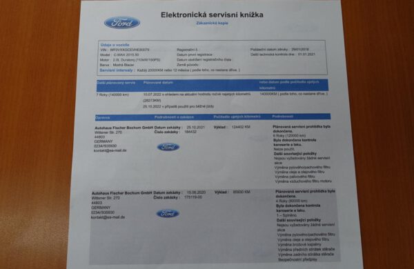 Ford C-MAX 2.0 TDCi Titanium ZIMNÍ PAKET, nabídka A58/22