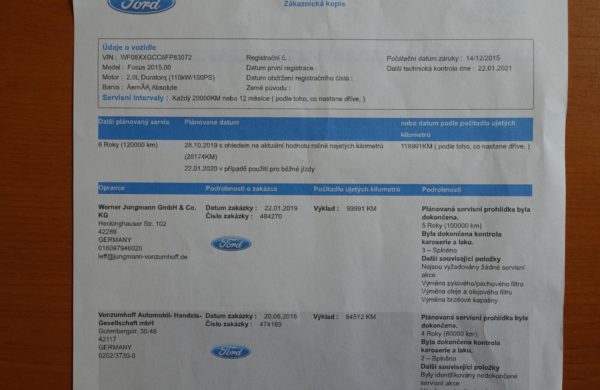 Ford Focus 2.0 TDCi Titanium ACC TEMPOMAT,NAVI, nabídka A95/19