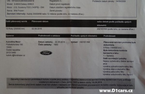 Ford S-MAX 2.0 TDCi Titanium NAVI, ZIMNÍ PAKET, nabídka AV15/15